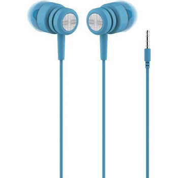Slušalice Firebird Action Q25, žičane, mikrofon, in-ear, plave