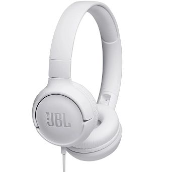 Slušalice JBL Tune 500, žičane, mikrofon, on-ear, bijele