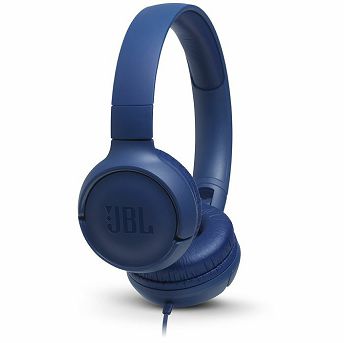 Slušalice JBL Tune 500, žičane, mikrofon, on-ear, plave