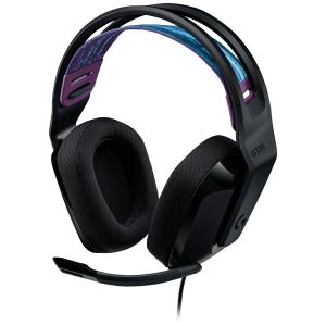 Slušalice Logitech G335, žičane, gaming, mikrofon, over-ear, RGB, PC, PS4, Xbox, Switch, crne - MAXI PONUDA