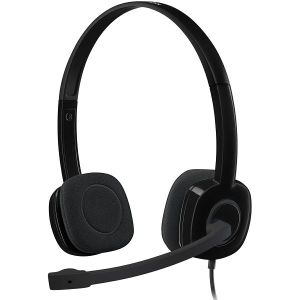Slušalice Logitech H151 Stereo, žičane, mikrofon, on-ear, crne