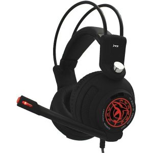 Slušalice MS Icarus C500, žičane, gaming, mikrofon, over-ear, PC, crno-crvene