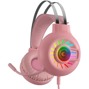 Slušalice Rampage RM-K44 Zengibar, žičane, gaming, 7.1, mikrofon, over-ear, PC, PS4, PS5, roze - BEST BUY