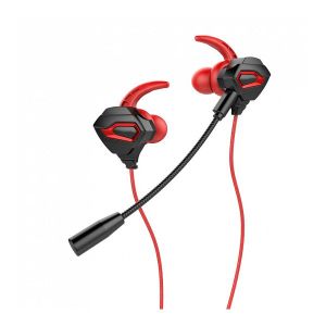 Slušalice Rampage RM-K46 Cobra, žičane, gaming, mikrofon, in-ear, PC, PS4, PS5, Xbox, crvene