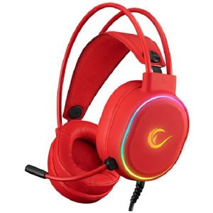 Slušalice Rampage Rogue, žičane, gaming, 7.1, mikrofon, over-ear, RGB, PC, PS4, PS5, crvene - BEST BUY