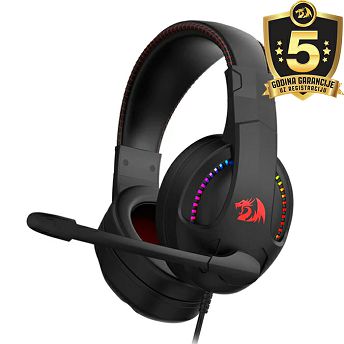 Slušalice Redragon Cronus H211-RGB, žičane, gaming, 7.1, mikrofon, over-ear, PC, Xbox, crne