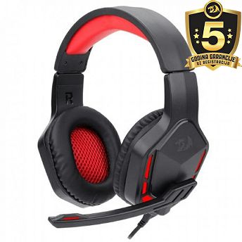 Slušalice Redragon H220 Themis, žičane, gaming, mikrofon, over-ear, PC, PS3, PS4, Xbox, Switch, crno-crvene