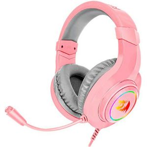 Slušalice Redragon Hylas H260 RGB, žičane, gaming, mikrofon, over-ear, PC, PS4, PS5, Xbox, Switch, roze