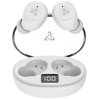 Slušalice SBOX EB-TWS115, bežične, bluetooth, mikrofon, in-ear, bijele