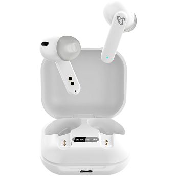 Slušalice SBOX EB-TWS72, bežične, bluetooth, mikrofon, in-ear, bijele