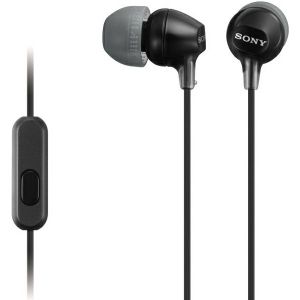 Slušalice Sony MDR-EX15AP/B, žičane, mikrofon, in-ear, crne - MAXI PONUDA