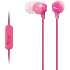 Slušalice Sony MDR-EX15AP/PI, žičane, mikrofon, in-ear, roze