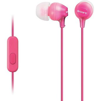 Slušalice Sony MDREX15APPI.CE7, žičane, mikrofon, in-ear, roze