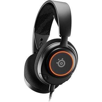 Slušalice SteelSeries Arctis Nova 3, žičane, gaming, mikrofon, over-ear, RGB, PC, PS4, Xbox, Switch, crne 