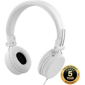 Slušalice Streetz HL-W203, žičane, mikrofon, on-ear, bijele