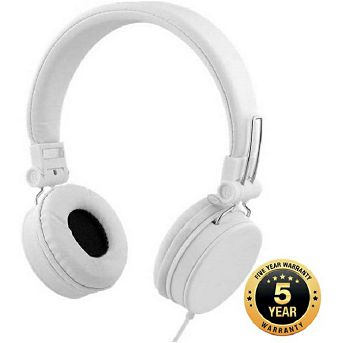 Slušalice Streetz HL-W203, žičane, mikrofon, on-ear, bijele