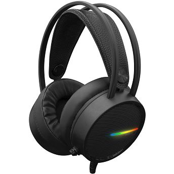 Slušalice White Shark GH-2042 Ocelot, žičane, gaming, mikrofon, over-ear, PC, PS4, Xbox, LED, crne