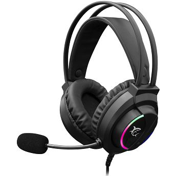Slušalice White Shark GH-2044 Wolf, žičane, gaming, mikrofon, over-ear, PC, PS4, PS5, LED, crne