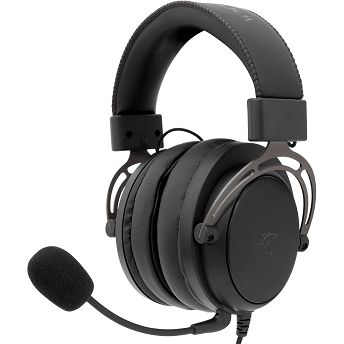 Slušalice White Shark GH-2341 Gorilla, žičane, gaming, mikrofon, over-ear, PC, PS4, PS5, Xbox, crno-sive