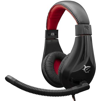 Slušalice White Shark Serval GH-2040, žičane, gaming, mikrofon, on-ear, PC, crno-crvene