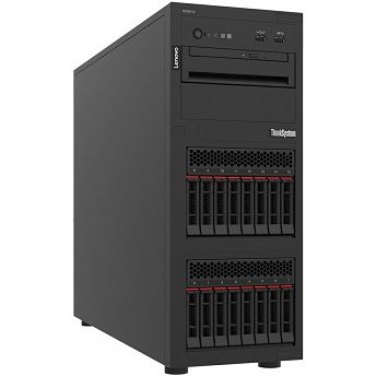 Server Lenovo ThinkSystem ST250 v2, Intel Xeon E-2356G (6C, 5.0GHz, 12MB), 16GB 3200MHz DDR4, 2x300GB HDD, 550W (1+1)
