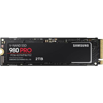 SSD Samsung 980 PRO, 2TB, M.2 NVMe PCIe Gen4, R7000/W5100