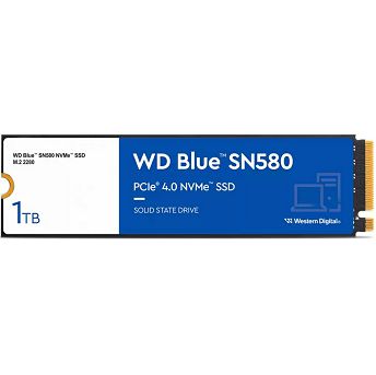 SSD WD Blue SN580, 1TB, M.2 NVMe PCIe Gen4, R4150/W4150