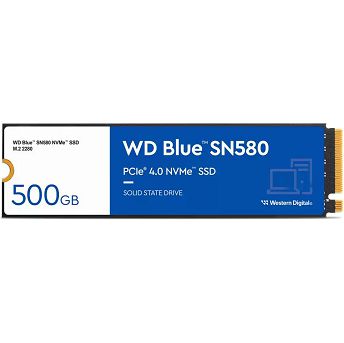 SSD WD Blue SN580, 500GB, M.2 NVMe PCIe Gen4, R4000/W3600