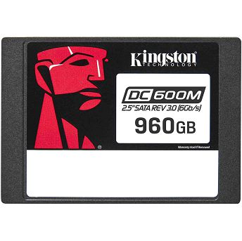 SSD za servere Kingston DC600M, 2.5", 960GB, SATA3 6Gb/s, R560/W530