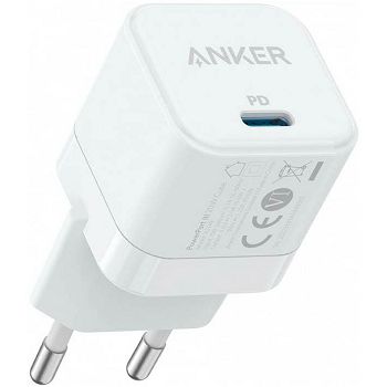 Strujni punjač Anker PowerPort III, 20W Power IQ 3.0, USB-C, bijeli