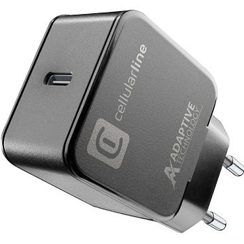 Strujni punjač Cellularline za Samsung, 15W, USB-C, crni