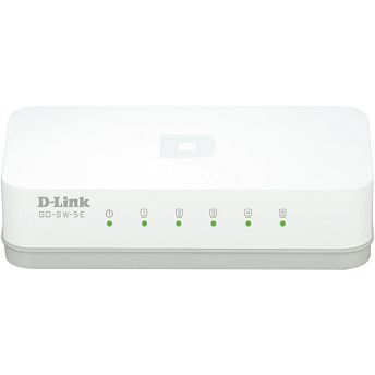 Switch D-Link GO-SW-5E/E, 5 portni, 5x10/100Mbps, unmanaged, bijeli