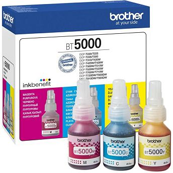 Tinta Brother BT5000, Color (Multipack)