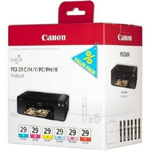 Tinta Canon PGI-29, BS4873B005AA, Black + Color (Multipack)