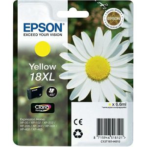 Tinta Epson 18XL, C13T18144022, Yellow