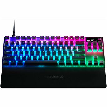 Tipkovnica SteelSeries Apex Pro TKL (2023), žičana, gaming, mehanička, OmniPoint HyperMagnetic switches, RGB, US Layout, crna