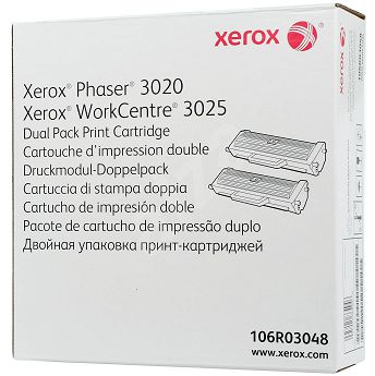 Toner Xerox 106R03048, dual pack, Black