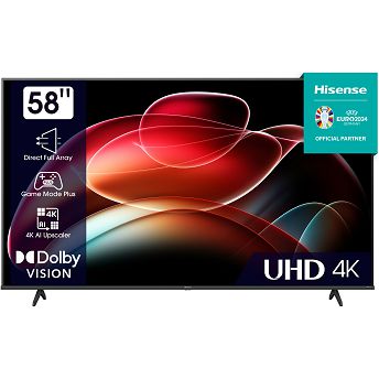 TV Hisense 58" 58A6K, LED, 4K, Smart TV