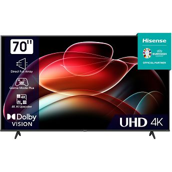 TV Hisense 70" 70A6K, LED, 4K, Smart TV