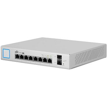 Ubiquiti UniFi Managed 8-port Gigabit PoE+ Switch with 2× SFP, 150W
