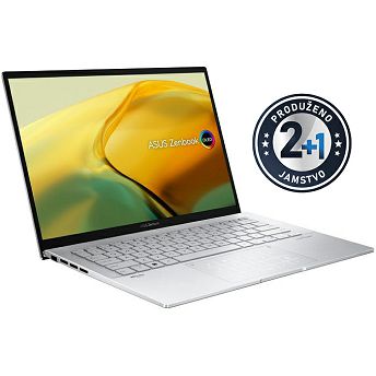 Ultrabook Asus Zenbook 14 OLED, UX3402VA-OLED-KM522W, 14" 2.8K 90Hz HDR600, Intel Core i5 1340P up to 4.6GHz, 16GB DDR5, 512GB NVMe SSD, Intel Iris Xe Graphics, Win 11, 2 god
