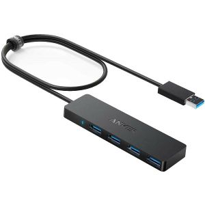 USB Hub Anker Ultra Slim, 4xUSB A 3.0, crni