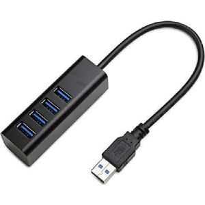 USB Hub Asonic N-UH325, 4xUSB A 3.0, crni