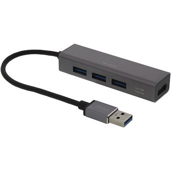 USB Hub Deltaco UH-486, 4xUSB-A 3.0, Space Grey