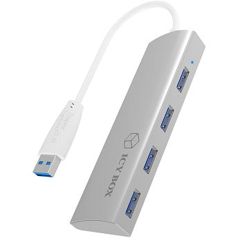 USB Hub Icy Box IB-AC6401, 4xUSB-A 3.0, aluminijski