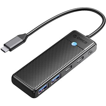USB Hub Orico PAPW2AC-C3-015-BK-BP, 2xUSB-A 3.0, 2xUSB-C 3.0, crni