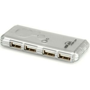 USB Hub Roline Value, 4xUSB A 2.0, srebrni