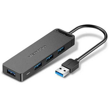 USB Hub Vention CHLBD, 4xUSB A 3.0, crni