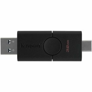 USB stick Kingston DataTraveler Duo, 3.2 Type-A and USB Type-C ports, 32GB, Black