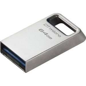 USB stick Kingston DataTraveler Micro, 64GB, USB 3.2, Silver